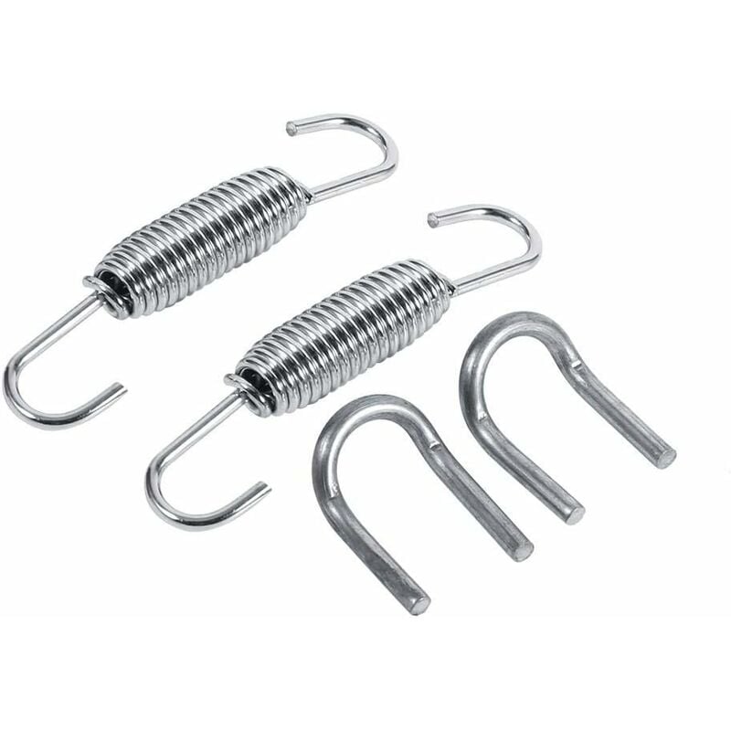 2 pcs Exhaust Pipe Spring,65Mm Length Exhaust Pipe Muffler Swivel Spring Stainless Steel ROtating Mounting Springs With - Image 1
