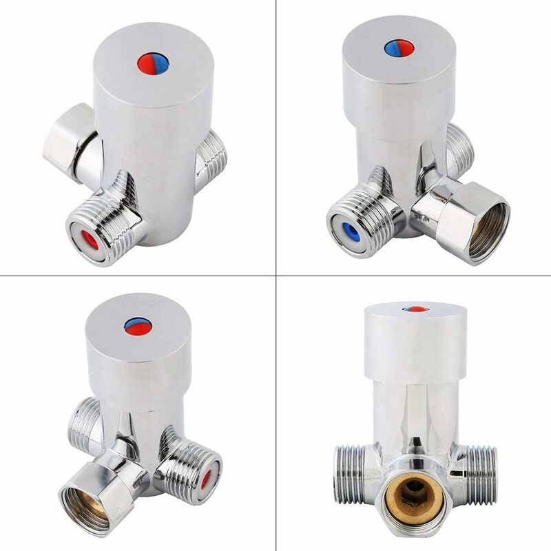 3 Way Mixer Tap - Water Mixer Temperature Control For Automatic Faucet In Bathroom - Image 3