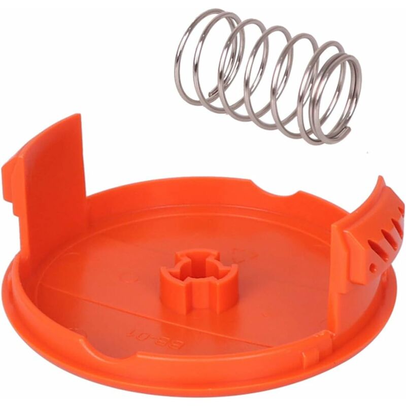 4 Pack Spool Caps + 4 Spring Replacement Parts Compatible With Black+Decker Rc-100-P String Trimmers - Image 4
