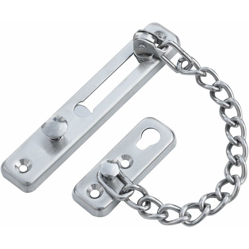 Silver Chain Sliding Security Lock - Door Lock - Door Lock - Interior Sliding Door - Exterior Gate Lock - Door Latch - Image 1