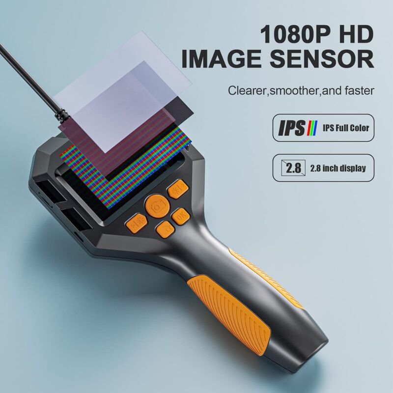 Industrial Endoscope 1080P Hd Digital Inspection Camera With 8Mm Ip68 Waterproof Camera, Channel Camera With 2.8