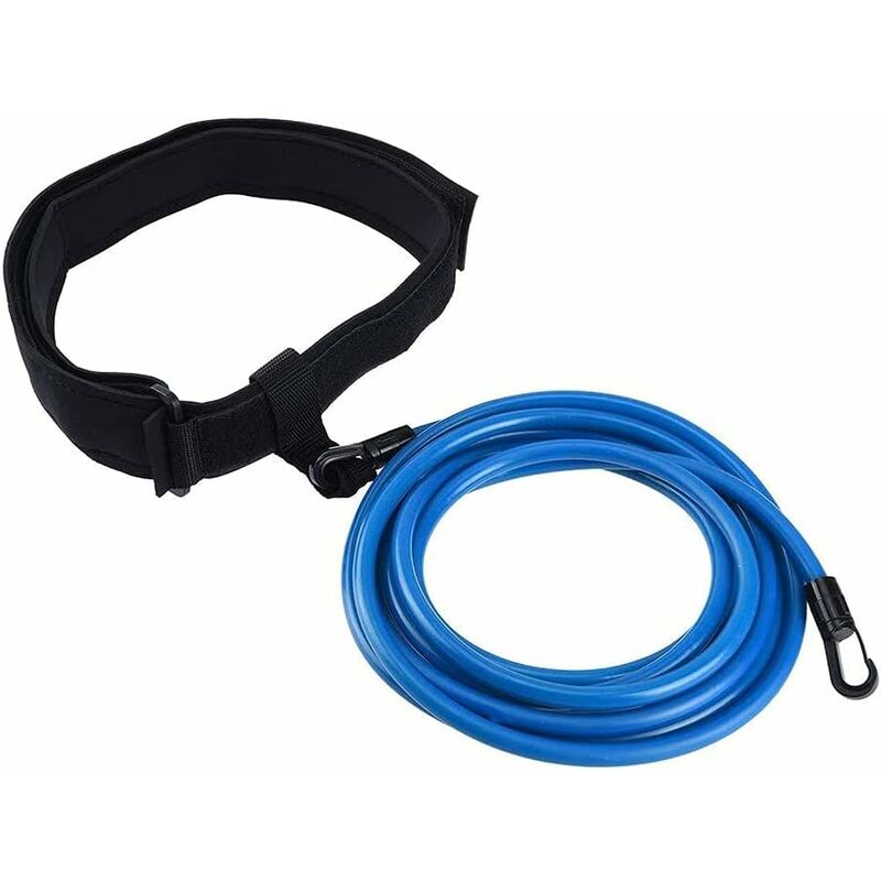 Pool Swim Belt, Adjustable Pool Swim Belt Swimming Resistance Belt Swimming Belt For Pool Swim Training Bungee Swim - Image 1
