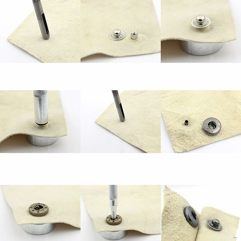 11-Piece Leathercraft Tool Set - For Setting Rivets And Snap Fasteners, Drilling Holes And Punching. For Hobbies And Diy - Image 4