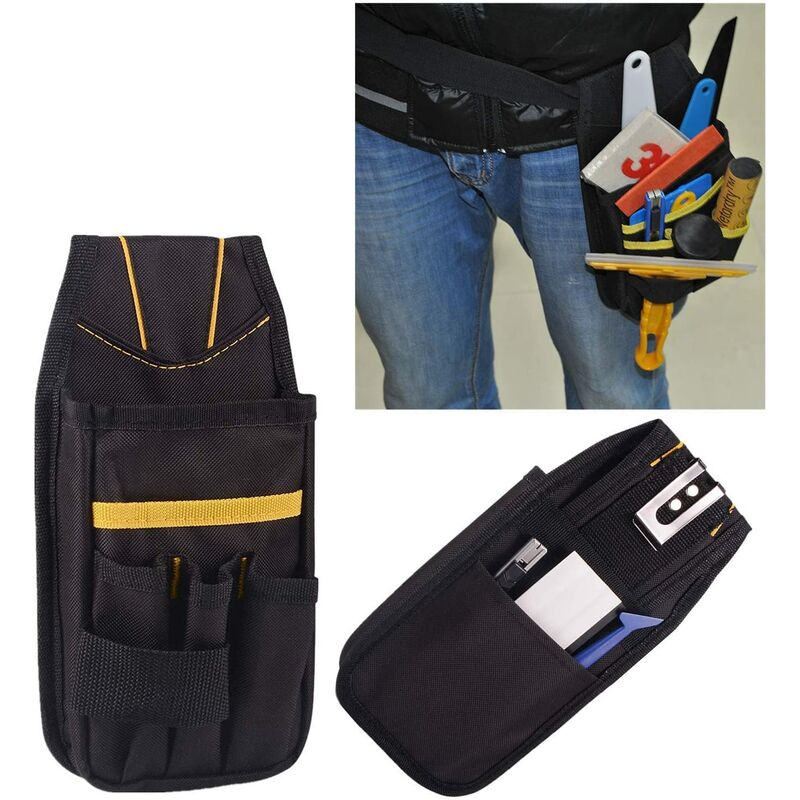 Tool Belt, Tool Pouch, Small Tool Bag With Adjustable Nylon Belt, Waterproof For Technician, Builder, Maintenance - Image 1