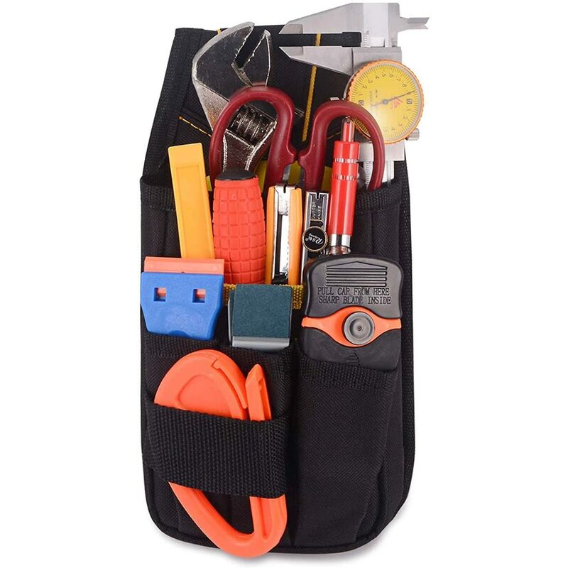 Tool Belt, Tool Pouch, Small Tool Bag With Adjustable Nylon Belt, Waterproof For Technician, Builder, Maintenance - Image 2