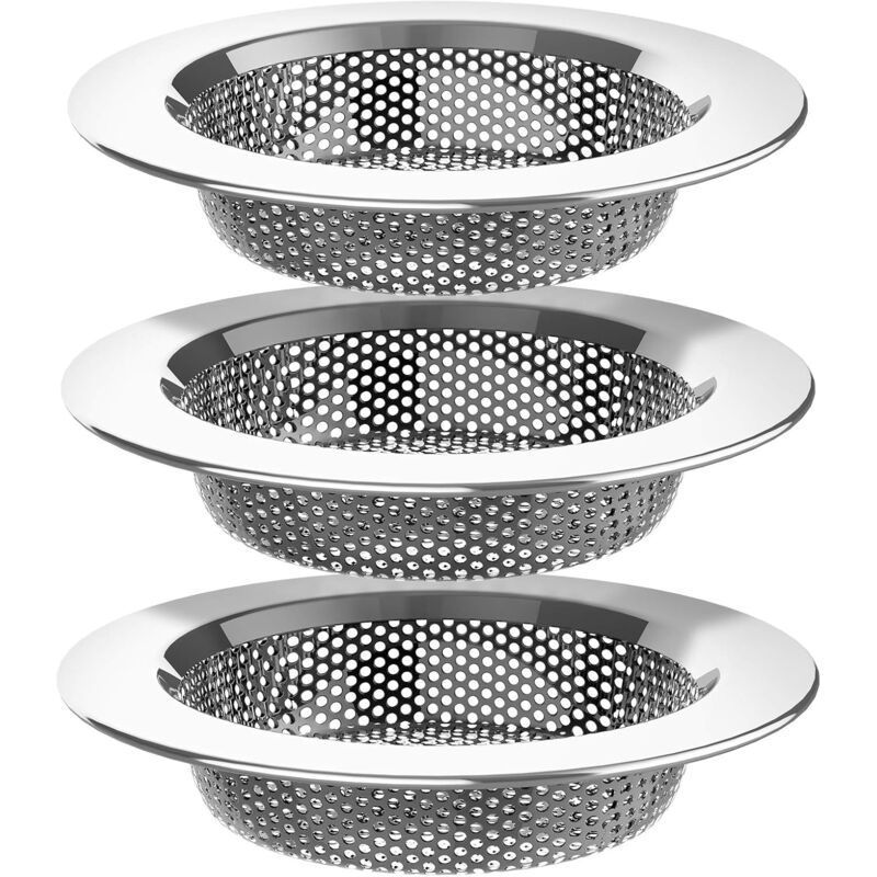 Kitchen Sink Strainer, Stainless Steel Sink Drain Strainer, Dishwasher, 3 Pack - Image 3