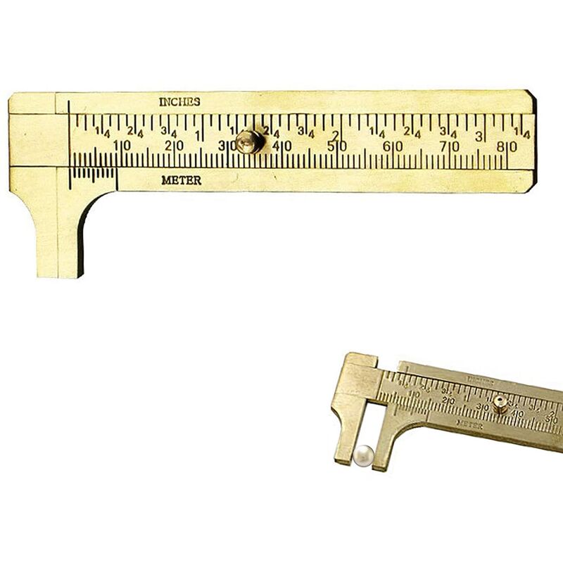 Vernier Caliper,Mini Vernier Caliper,Brass Vernier Caliper,Double Scale Vernier Caliper,For Precision Outside - Image 1