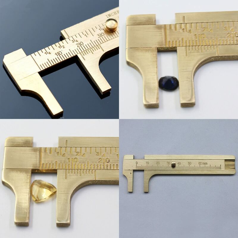 Vernier Caliper,Mini Vernier Caliper,Brass Vernier Caliper,Double Scale Vernier Caliper,For Precision Outside - Image 4