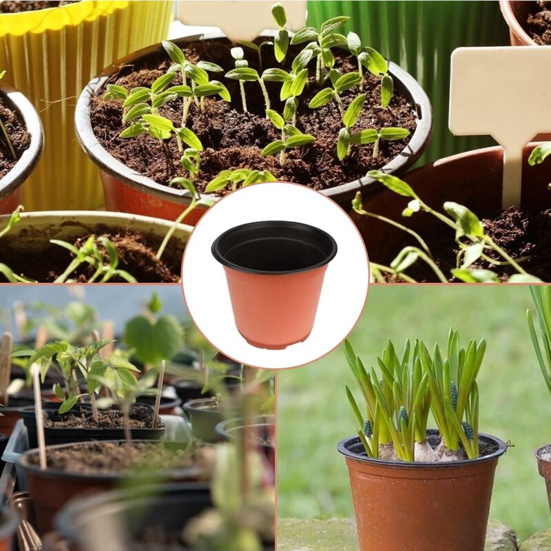 100 pcs 10Cm(Diameter) Soft Plastic Seed Pot Seedling Pot Seedling Pot - Image 4