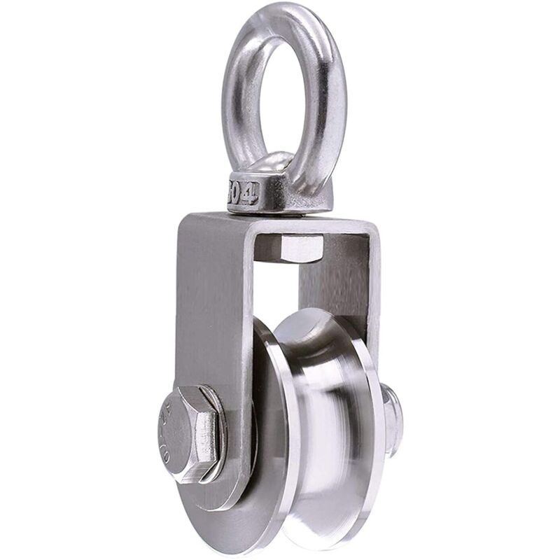 304 Stainless Steel ROpe Pulley Block, Max Load 200Kg - Image 1