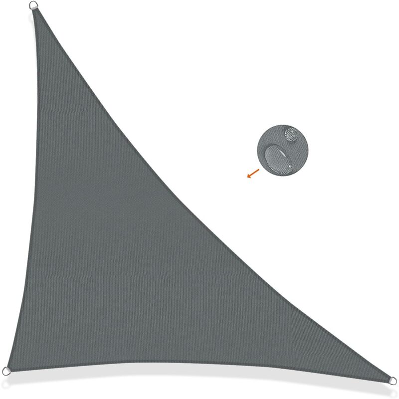Triangular Shade Sail 3X3X3M Waterproof Shade Cloth Uv Protection For Patio Garden, Terrace, Outdoor, Balcony, - Image 1