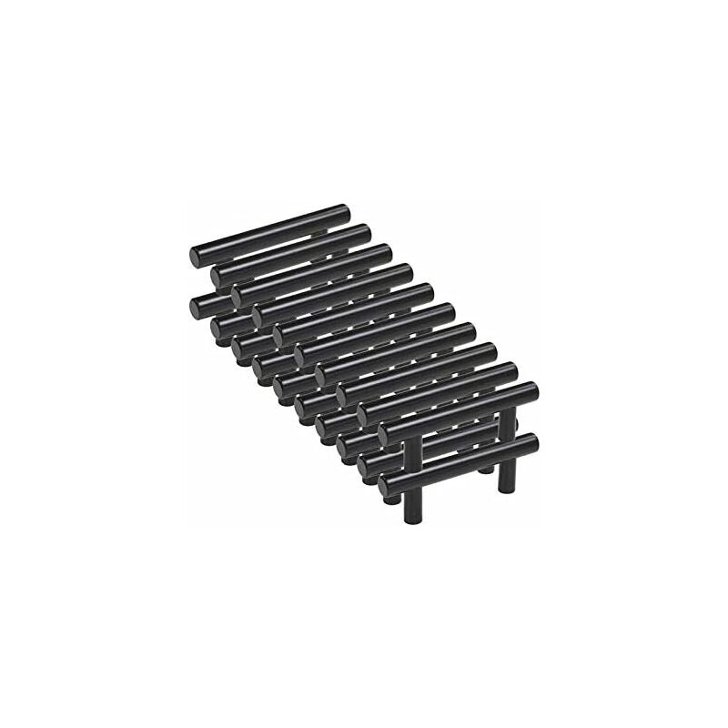 20 pcs Black Furniture Handle Black Kitchen Cabinet Handle T Handles Black Drawer Cupboard Handles - Image 1