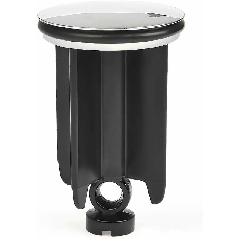 Ersandy Sink Plug ⌀ 40Mm Height Adjustable For Bathroom, Universal Aluminum Alloy Sink Plug - Black - Image 1
