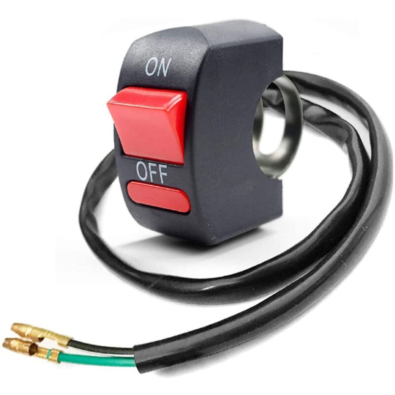 1 Piece Motorcycle Handlebar Switch On Off Push Button Bike Motorbike Tuning Part For U5 U7 U2 LED Headlight Scooter - Image 1