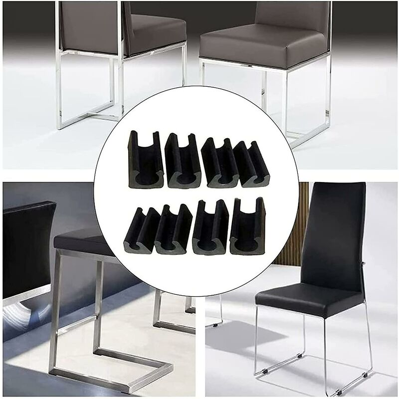 32 pcs Chair Leg Caps Tube End Caps Pads Furniture Floor Protectors U Shape Plastic Chair Leg Caps,Chair Leg Caps - Image 4