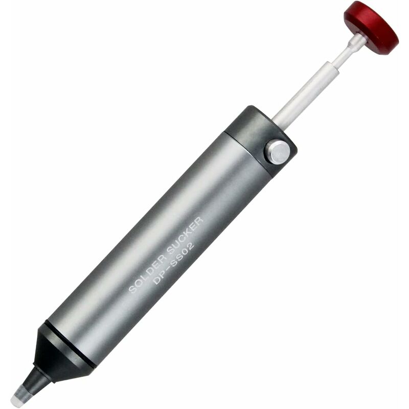 Desoldering Pump With High Temperature Resistant Silicone Nozzle, Premium Aluminum Housing, Stronger Suction Power, - Image 1