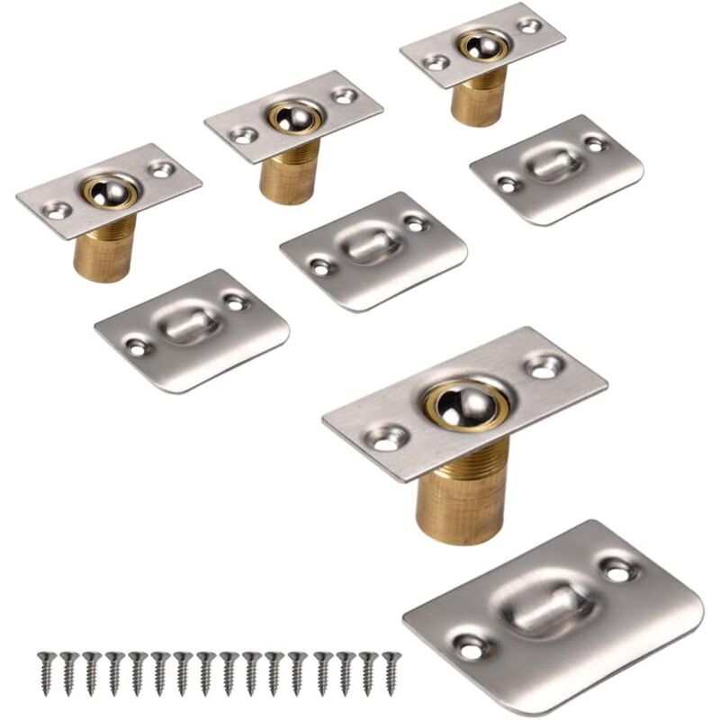 Door Ball Catch, Adjustable Ball Lock Stainless Steel Door Ball Lock Home Kitchen Cupboard Wardrobe Door Cabinet Closet - Image 1