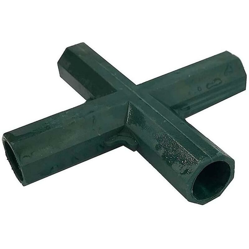4 pcs 4 Way Garden Frame Corner Connector Pipe Connector Corner Connector For Greenhouse Furniture Frame Inner 16Mm - Image 1