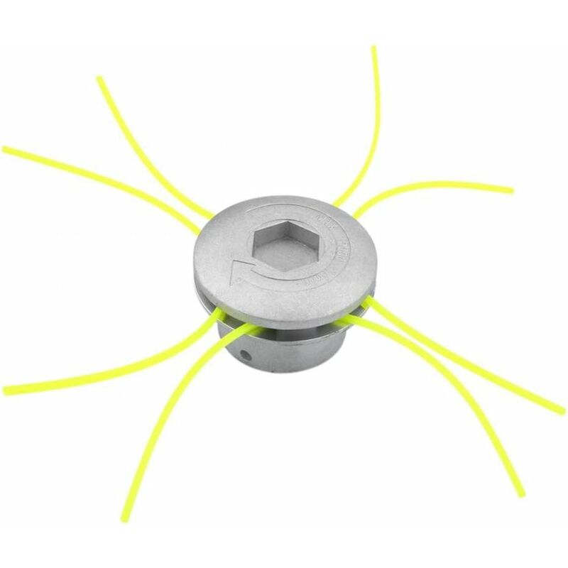 Universal Aluminum Brush Cutter Head Replacement Brush Cutter Heads String Set Lawn Trimmer Attachment Power Tools - Image 1