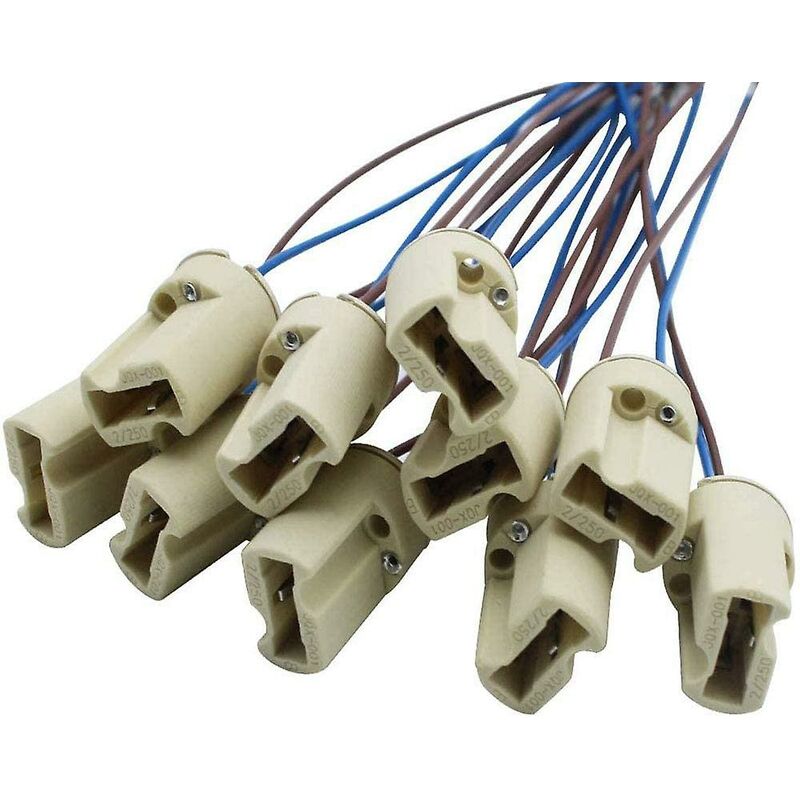 10 pcs G9 Ceramic Lamp Holder,Halogen Lamps Ceramic Connector Socket,G9 Lamp Holder 250V G9 Socket Ceramic Light Lamp - Image 3