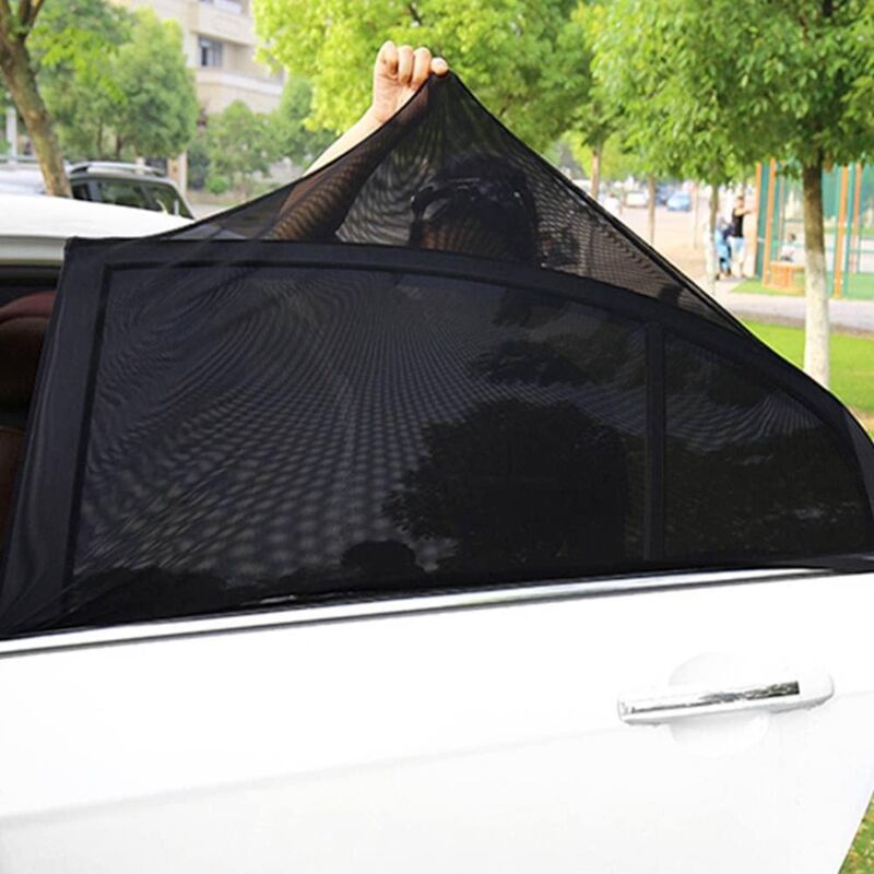 Car Sun Shade For Baby, 2 Pack Car Sun Shade For Kids And Pets, Block Uv Rays Anti Mosquito Net, Universal Size For - Image 3