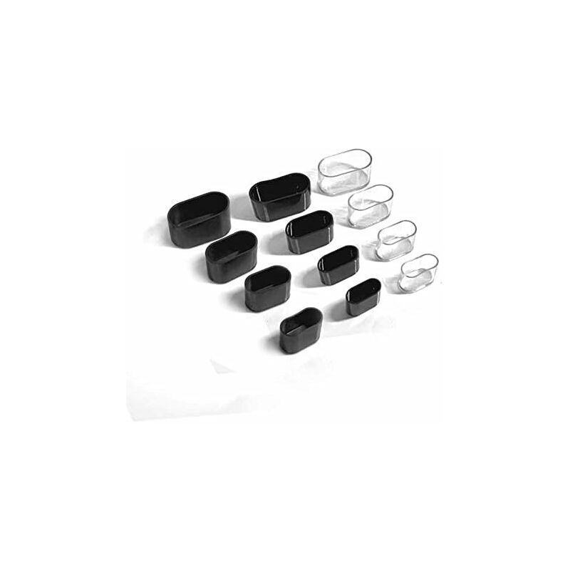 Chair Leg Caps，Oval Silicone Furniture Feet Pads Cover Table Protectors Floor Scratches，8-24 pcs-Transparent/24 pcs - Image 4