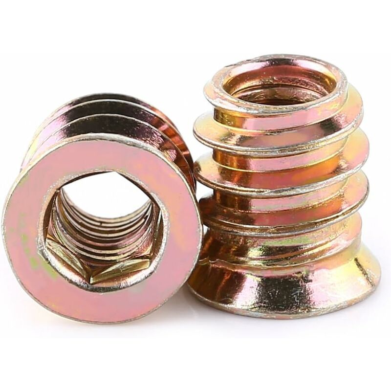 Pack Of 20 pcs M6/M8/M10 Zinc Alloy Threaded Hex Nut, Zinc Alloy Insert Nuts Assortment (M613Mm) - Image 1