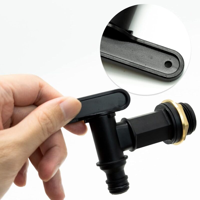 Rain Barrel Hose Tap/ ¾ Bsp Thread Replacement Faucet Plastic Connector Snap-Fit Beer Home Brew - Image 4