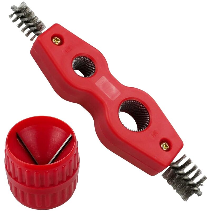Universal Pipe Deburrer Deburring Rust Brush Deburring Tool Interior And Exterior Multi-Layer Deburrer For Plumbing - Image 1