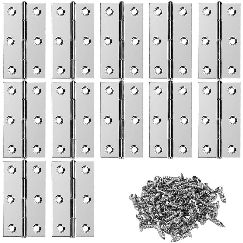 Stainless Steel Hinges Door Hinge Furniture Hinge Connectors With Screws For Home Furniture Hardware Cabinet Guard Door - Image 1