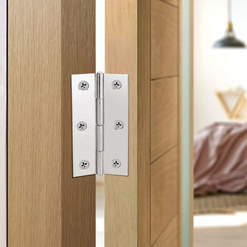 Stainless Steel Hinges Door Hinge Furniture Hinge Connectors With Screws For Home Furniture Hardware Cabinet Guard Door - Image 2