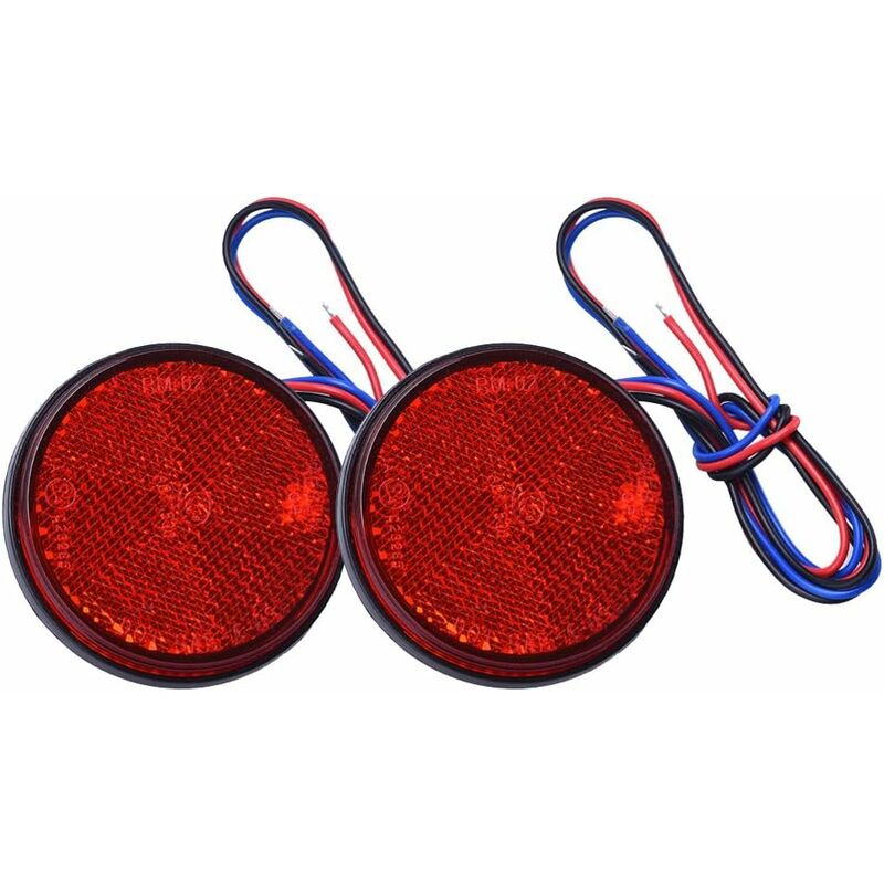 LED Trailer Lights, 2 pcs LED Trailer Tail Lights ROund Reflector Brake Light LED Clearance Light 12V For Car - Image 1