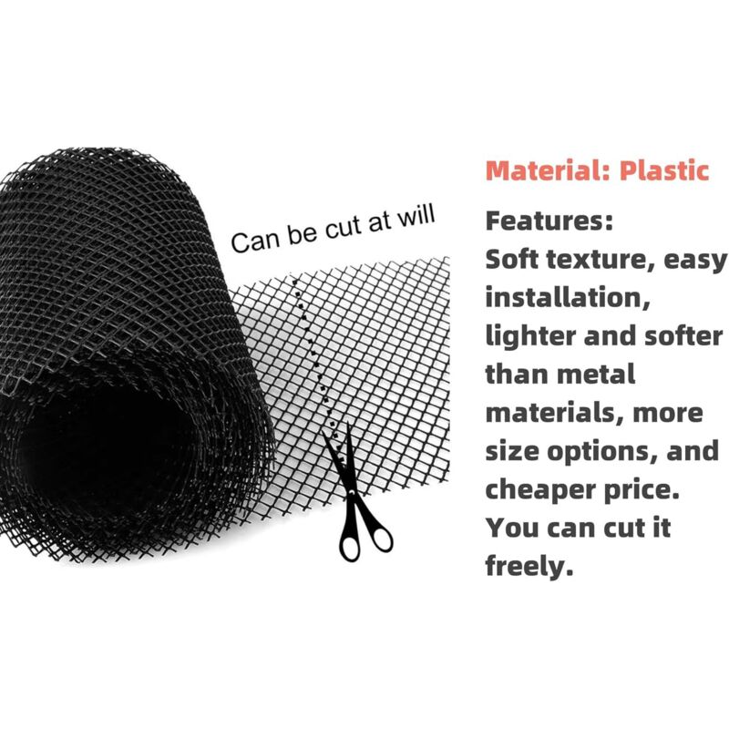 Plastic Gutter Guard, 18Cm X 8M, Heavy Duty Mesh Gutter Guard, Leaf Filter, (18Cm X 8M) - Image 4