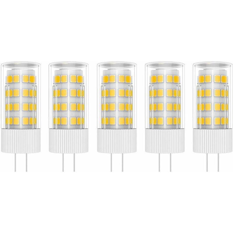 5X G4 LED Lamp 5W Bulb Lamp 51 Smd 2835LEDs Warm White 3000K LED Bulb 500Lm Equivalent To 50W Halogen Lamp Ac/Dc12V - Image 1