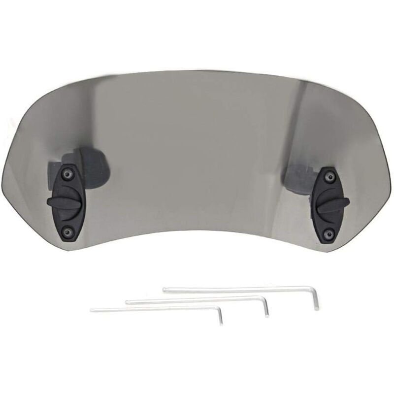 Motorcycle Windshield Adjustable Clip On Windscreen Wind Deflector Windshield Accessories For Motorcycle Tawny - Image 1