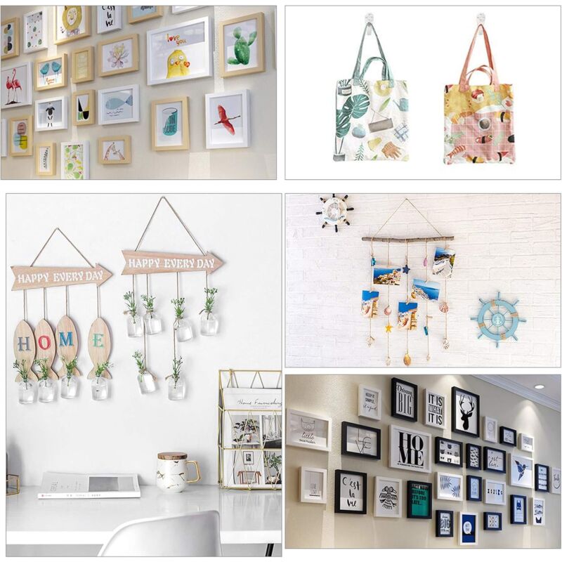 39 pcs Non-Trace Wall Mount Hooks, Picture Wall Hook, Picture Hanging Hook, Picture Hook, Wall Hooks For Hanging Photo - Image 4