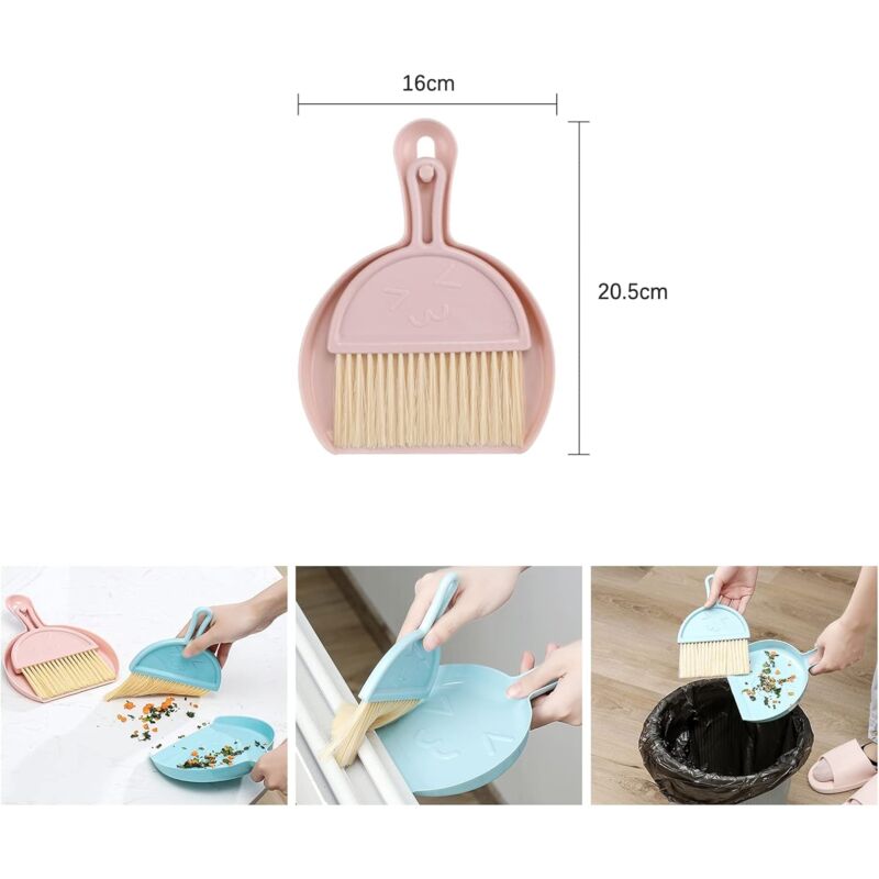 Mini Dustpan And Brush, Mini Multifunction Table Brush, Broom Dustpan And Dustpan Design, Broom And Dustpan Set Plastic - Image 2