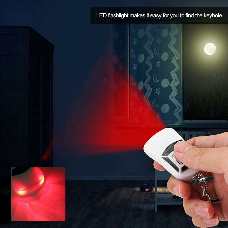 Key Finder, Key Finder With LED Flashlight, For Keys, Dogs, Cats, Wallets, Voice Control Keychains - Image 2