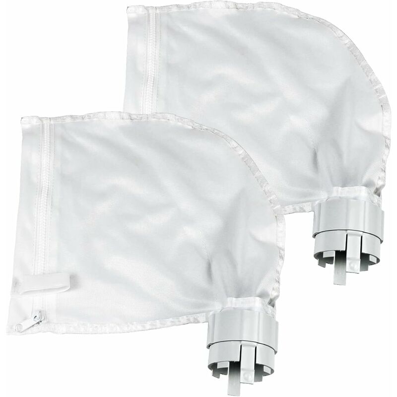 2 Pack Pool Cleaner Filter Bags Fits Polaris360 And 380 Pool Cleaner Zippered And Adjustable Design In White - Image 1