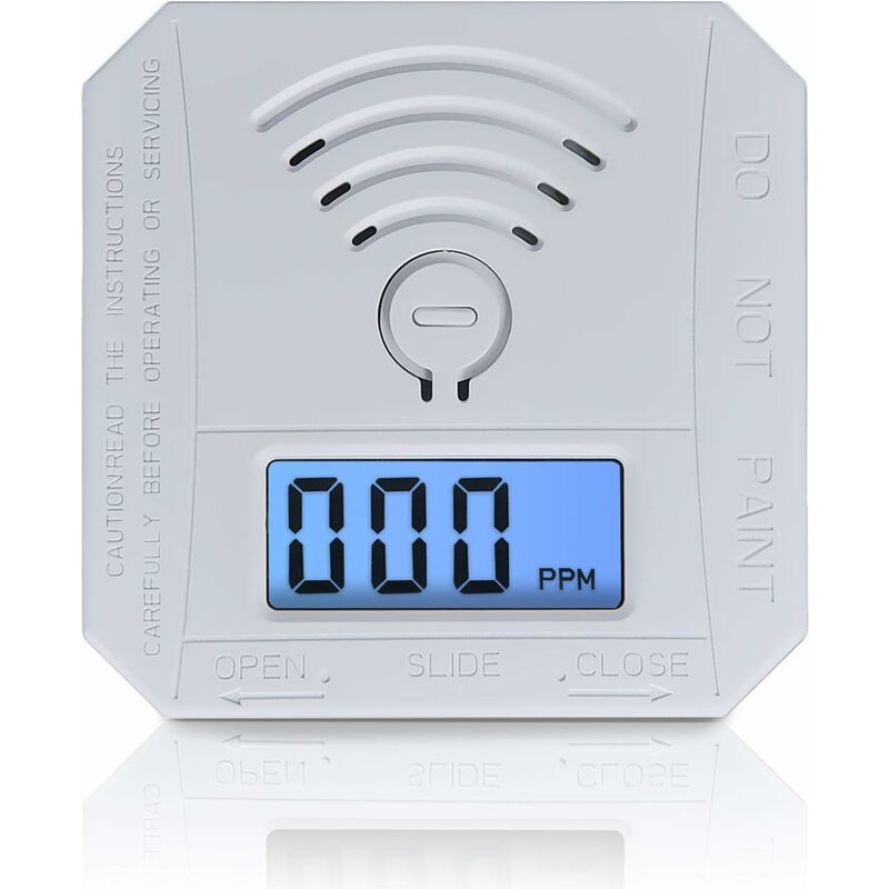 Carbon Monoxide Detector, Ul 2034 Compliant Co Gas Monitor Alarm Detector, Co Sensor With LED Digital Display For Home, - Image 1