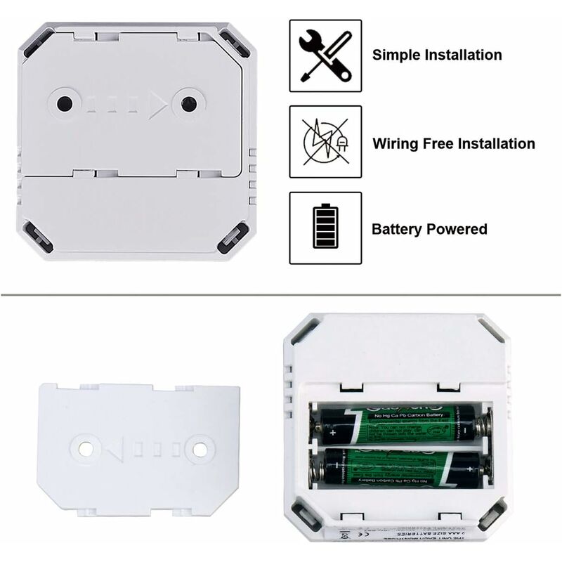 Carbon Monoxide Detector, Ul 2034 Compliant Co Gas Monitor Alarm Detector, Co Sensor With LED Digital Display For Home, - Image 4