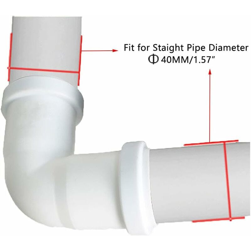 40Mm 90 Degree Elbow Waste Water Pipe - Image 3