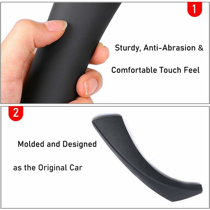 Compatible With 3 Series E90/E91/E92/E93 Door Handle, Right Passenger Door Pull Handle + Outer Cover (Fit 3 Series - Image 3