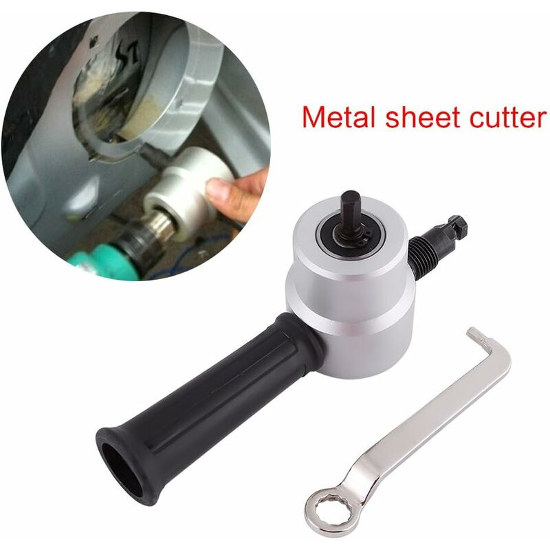 Double Head Sheet Metal Cutter Electric Hole Saw Electric Drill Attachment Nibbler Cutting Tool Kit Carton Package - Image 4