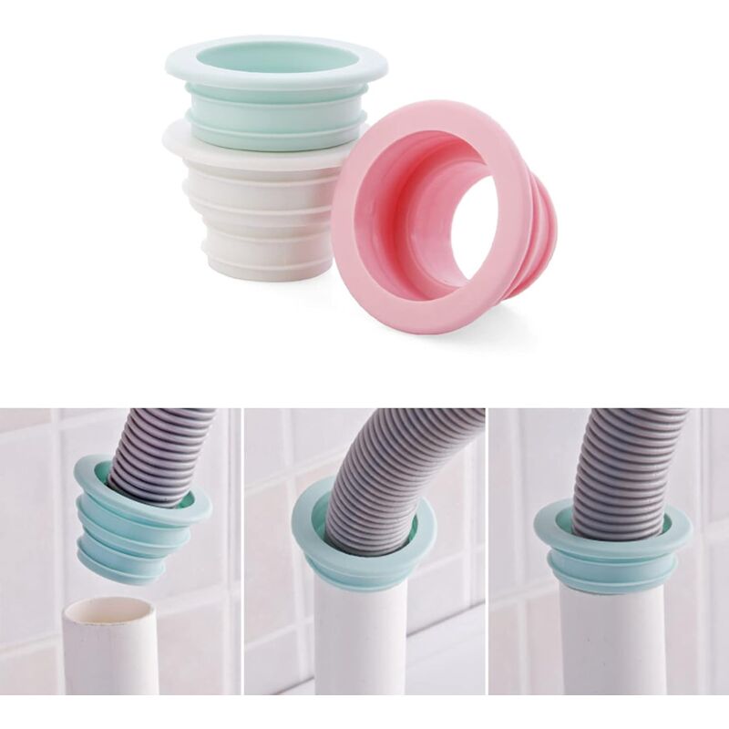 4 pcs Deodorizing Drain Seals Sewer Seals Drain Plug Rings For Washing Machine Kitchen Cleaning Tools - Image 4