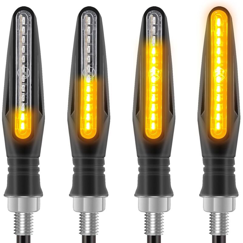 4 pcs Motorcycle Turn Signal Indicator Light 12V 12 LED Bulbs - Image 3