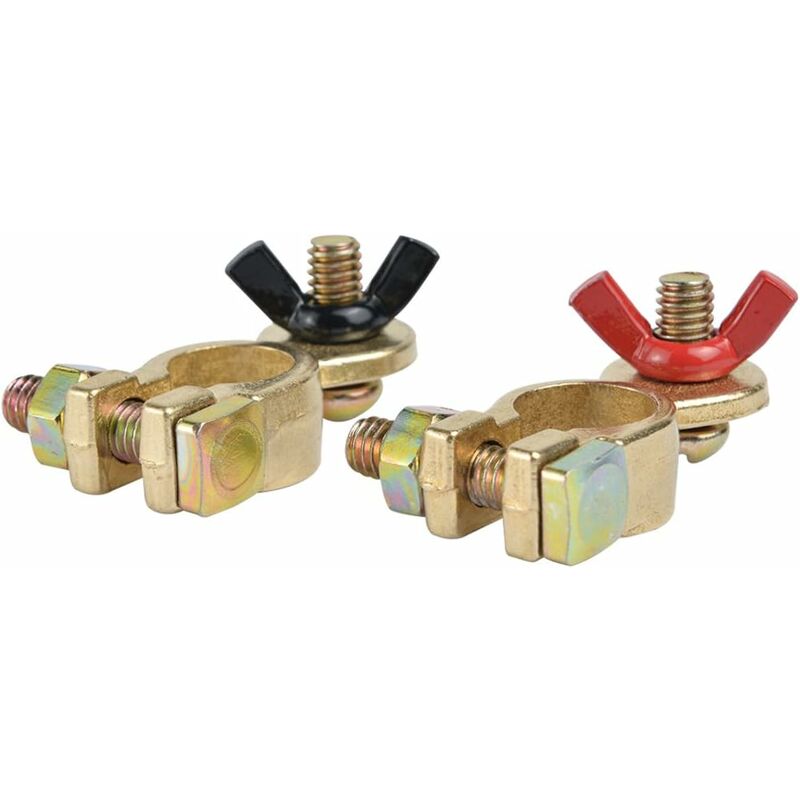 12V/24V Battery Terminal Battery Terminals Battery Connectors With Wing Nut(1 Pair) - Image 3