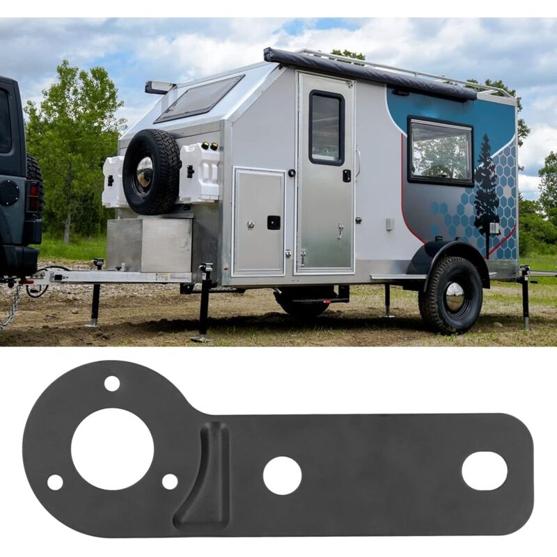 Trailer Socket Bracket, 7 Pin Trailer Wire Connector For Heavy Duty Socket Mounting Plate Tow Bar Replacement Power - Image 3