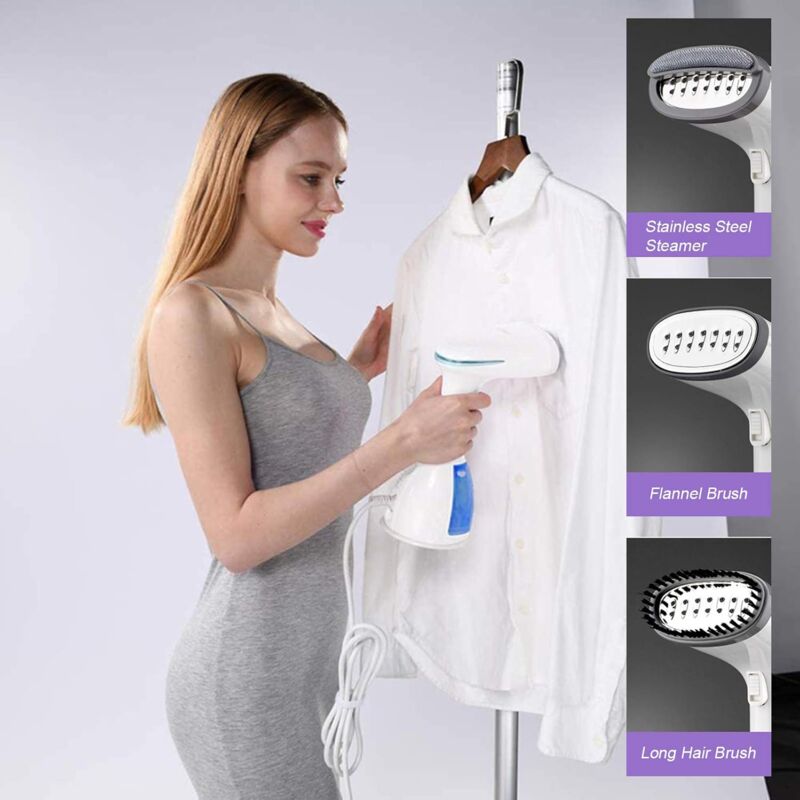 Garment Steamer 1000W 280Ml Handheld Vertical Iron Portable Ironing Wrinkle Remover Fast Heating For Fabric And Textile - Image 2