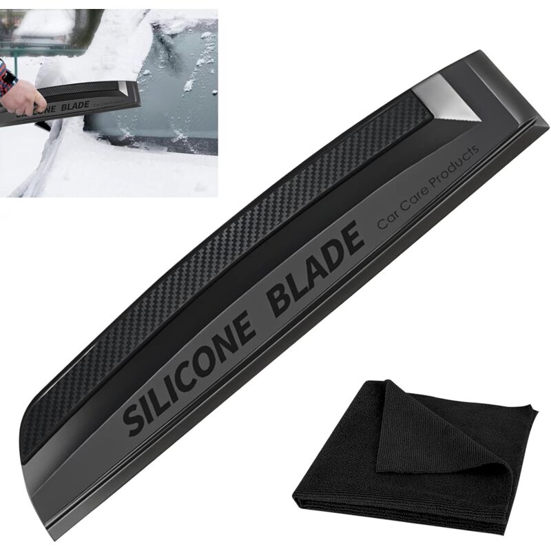 Car Silicone Squeegee - Silicone Scraper For Car: Silicone Squeegee, Car Squeegees, Window Wiper For Car Body And - Image 1